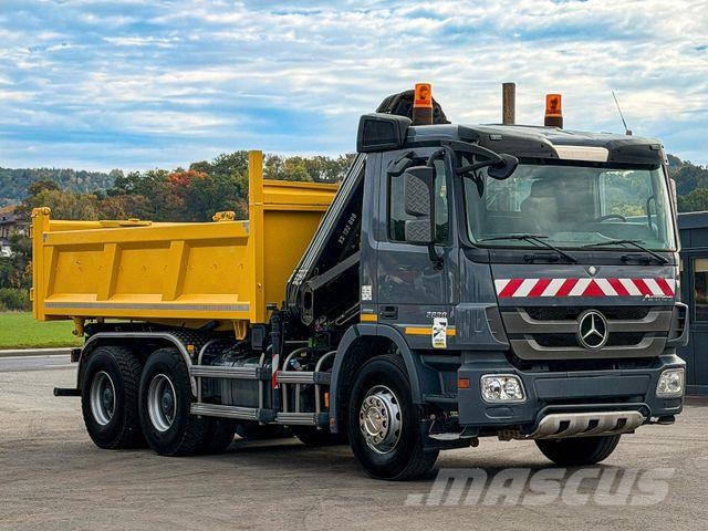Mercedes-Benz ACTROS 2636* KIPPER 4,80 + KRAN / 6x4 Żurawie samochodowe
