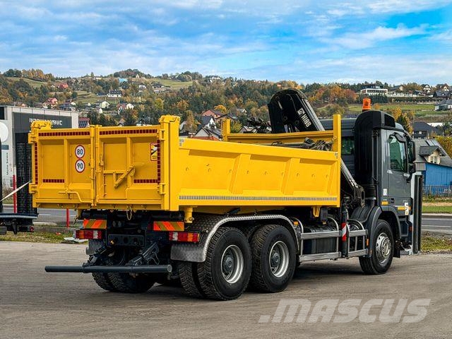 Mercedes-Benz ACTROS 2636* KIPPER 4,80 + KRAN / 6x4 Żurawie samochodowe