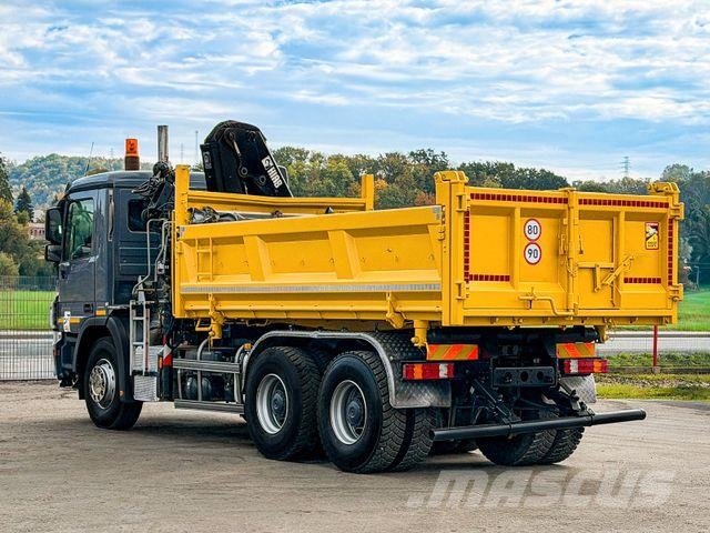 Mercedes-Benz ACTROS 2636* KIPPER 4,80 + KRAN / 6x4 Żurawie samochodowe