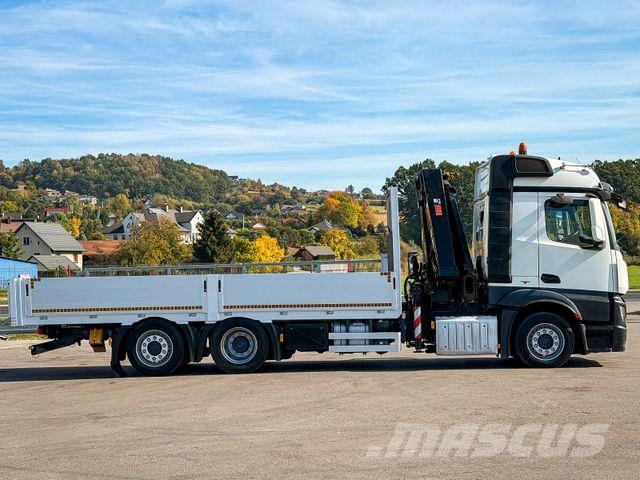 Mercedes-Benz ACTROS 2645 Pritsche 6,15 m + HIAB 211 EP-5 FUNK Автокрани