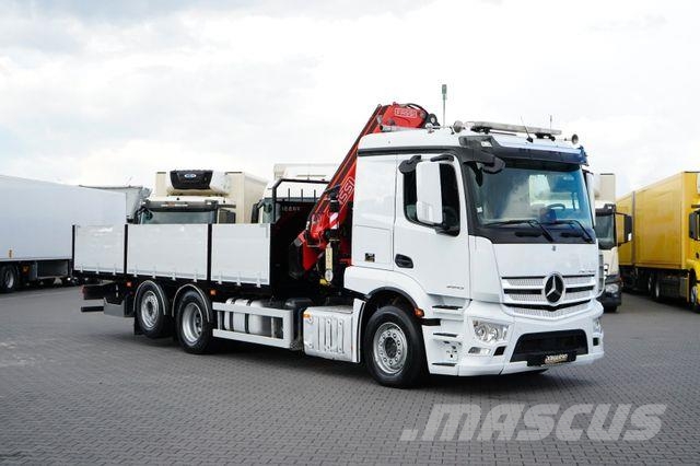Mercedes-Benz ACTROS / 2543 / 6 X 2 / SKRZYNIOWY + HDS / FASSI Camiones grúa