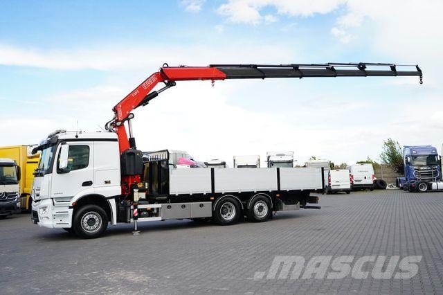 Mercedes-Benz ACTROS / 2543 / 6 X 2 / SKRZYNIOWY + HDS / FASSI Camiones grúa