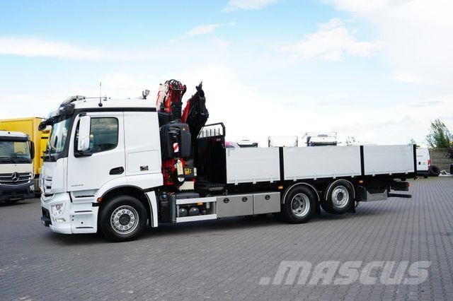 Mercedes-Benz ACTROS / 2543 / 6 X 2 / SKRZYNIOWY + HDS / FASSI Camiones grúa