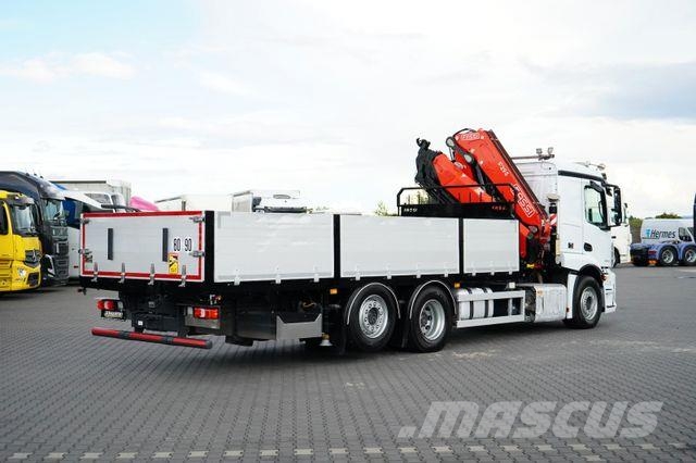 Mercedes-Benz ACTROS / 2543 / 6 X 2 / SKRZYNIOWY + HDS / FASSI Camiones grúa