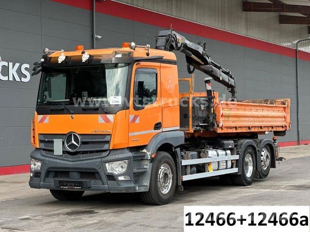 Mercedes-Benz Actros 2546L 6x2 Lenk-/Lift Abroller mit Kran Abrollkipper