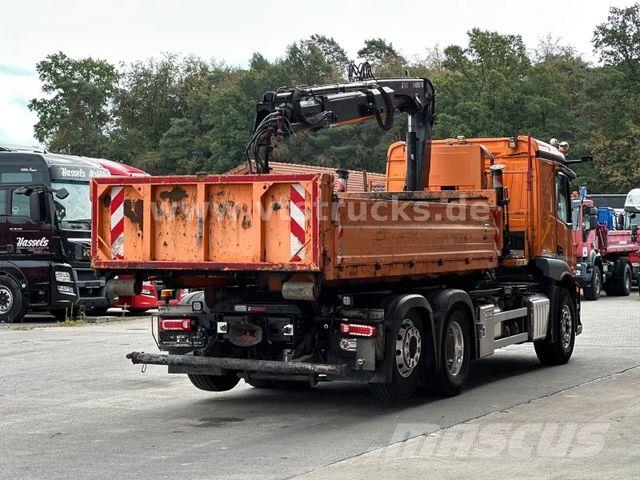 Mercedes-Benz Actros 2546L 6x2 Lenk-/Lift Abroller mit Kran Abrollkipper