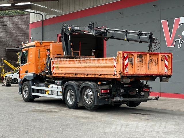 Mercedes-Benz Actros 2546L 6x2 Lenk-/Lift Abroller mit Kran Abrollkipper