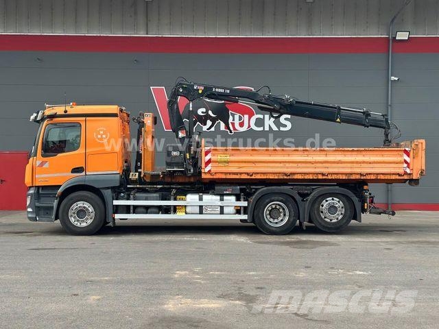 Mercedes-Benz Actros 2546L 6x2 Lenk-/Lift Abroller mit Kran Abrollkipper