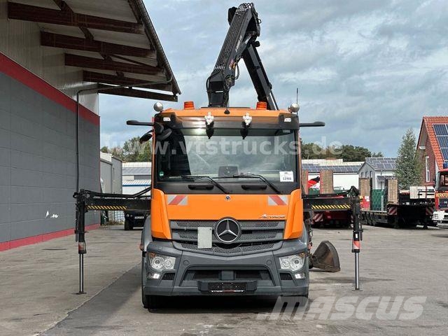 Mercedes-Benz Actros 2546L 6x2 Lenk-/Lift Abroller mit Kran Abrollkipper