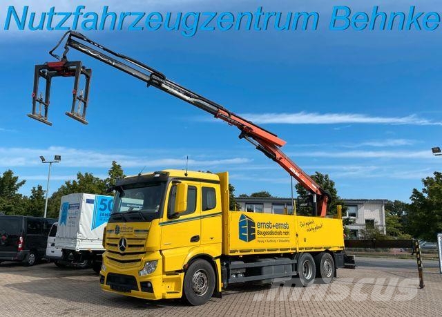 Mercedes-Benz Actros 2651 6x2 LL/ Atlas 186.3/ 11.2m=1.6t/ EU5 Pritschenwagen/Pritschenwagen mit Seitenklappe