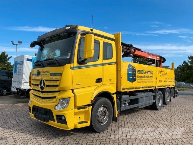 Mercedes-Benz Actros 2651 6x2 LL/ Atlas 186.3/ 11.2m=1.6t/ EU5 Pritschenwagen/Pritschenwagen mit Seitenklappe