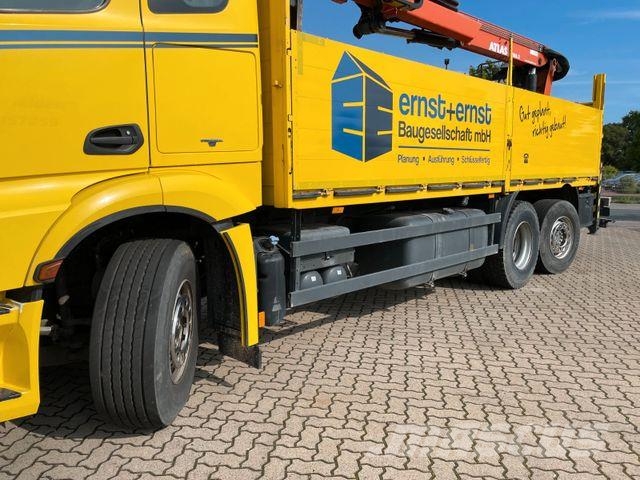 Mercedes-Benz Actros 2651 6x2 LL/ Atlas 186.3/ 11.2m=1.6t/ EU5 Pritschenwagen/Pritschenwagen mit Seitenklappe