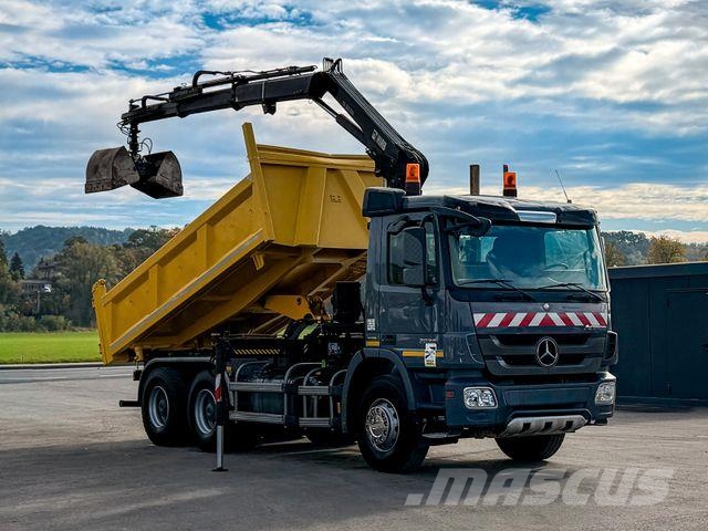 Mercedes-Benz ACTROS 2636* KIPPER 4,80 + KRAN / 6x4 Żurawie samochodowe