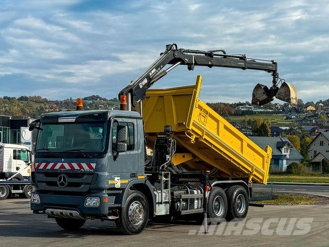 Mercedes-Benz ACTROS 2636* KIPPER 4,80 + KRAN / 6x4 Żurawie samochodowe