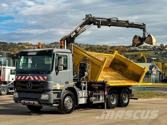 Mercedes-Benz ACTROS 2636* KIPPER 4,80 + KRAN / 6x4 Żurawie samochodowe