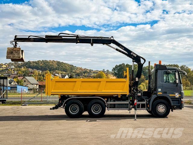 Mercedes-Benz ACTROS 2636* KIPPER 4,80 + KRAN / 6x4 Żurawie samochodowe