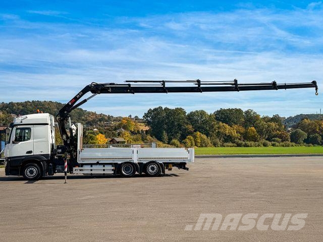 Mercedes-Benz ACTROS 2645 Pritsche 6,15 m + HIAB 211 EP-5 FUNK Автокрани
