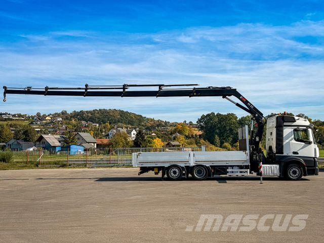 Mercedes-Benz ACTROS 2645 Pritsche 6,15 m + HIAB 211 EP-5 FUNK Автокрани
