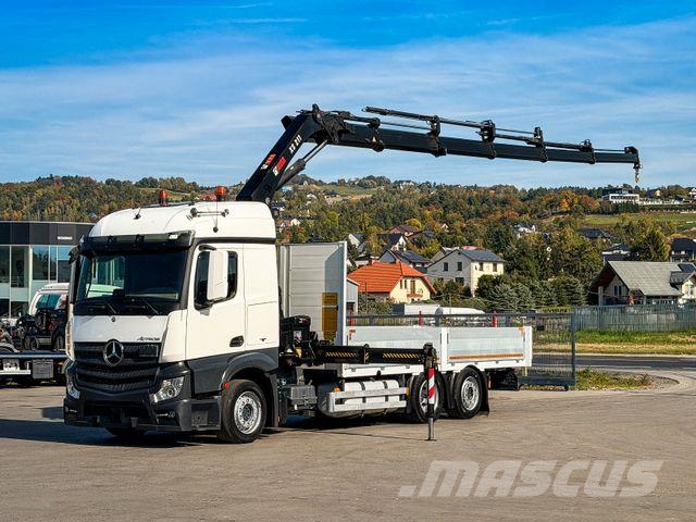 Mercedes-Benz ACTROS 2645 Pritsche 6,15 m + HIAB 211 EP-5 FUNK Автокрани