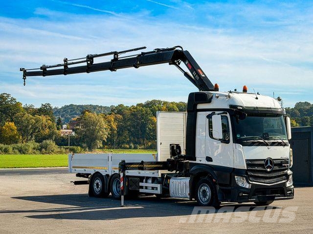 Mercedes-Benz ACTROS 2645 Pritsche 6,15 m + HIAB 211 EP-5 FUNK Автокрани
