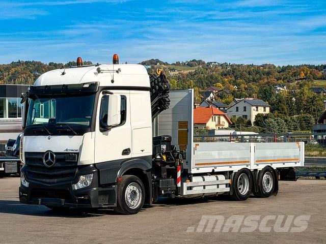 Mercedes-Benz ACTROS 2645 Pritsche 6,15 m + HIAB 211 EP-5 FUNK Автокрани