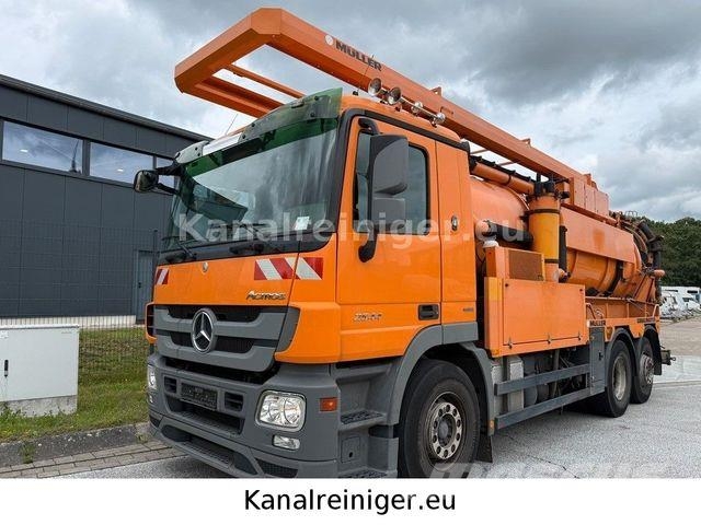 Mercedes-Benz Actros 2544 L 6x2 Müller Canalmaster 콤비/진공 트럭