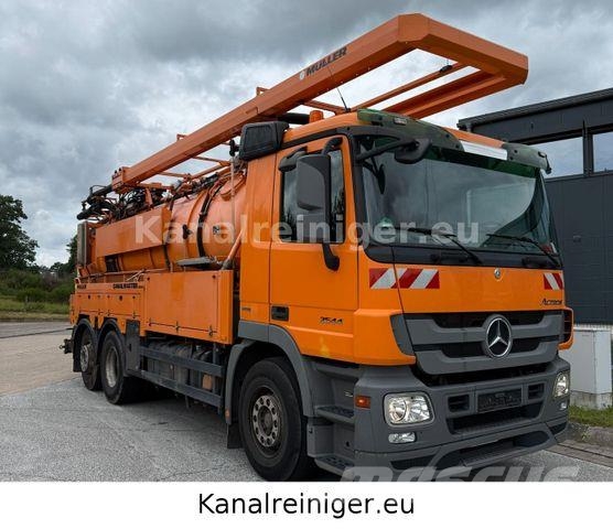 Mercedes-Benz Actros 2544 L 6x2 Müller Canalmaster 콤비/진공 트럭