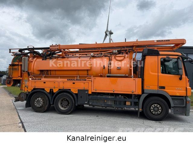Mercedes-Benz Actros 2544 L 6x2 Müller Canalmaster 콤비/진공 트럭