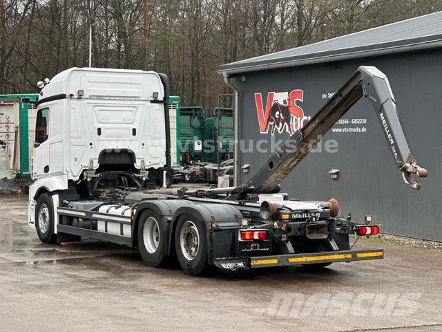 Mercedes-Benz Actros 2548 L Meiller-ARK, Nachlauf-Lift-Lenkach Abrollkipper