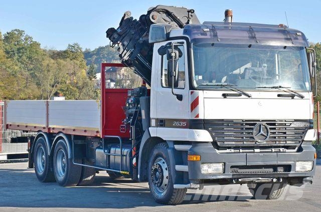 Mercedes-Benz ACTROS 2635 Pritsche 6,40m + HIAB 400 E-5 + FUNK Автокранове