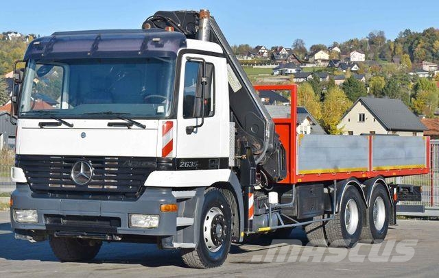 Mercedes-Benz ACTROS 2635 Pritsche 6,40m + HIAB 400 E-5 + FUNK Автокранове