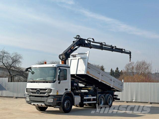 Mercedes-Benz ACTROS 2641*KIPPER 6,00 m + KRAN/FUNK *6x4* TOP Darus teherautók