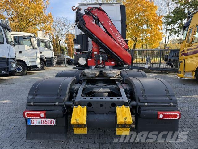 Mercedes-Benz Actros MP5 2551 6X2 Kran Fassi F185 Vlakke laadvloer met kraan