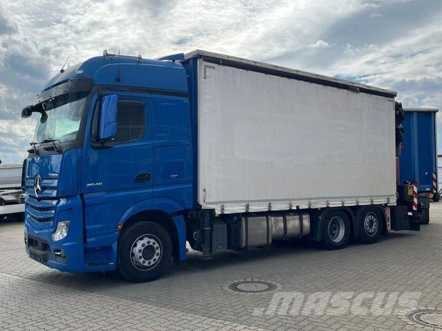 Mercedes-Benz Actros neu 2548 L 6x2 Pritsche Heckkran 34m/to, Pressukapelli kuorma-autot