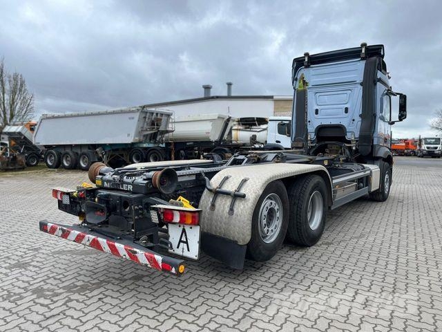 Mercedes-Benz Actros neu 2548 L 6x2 Abrollkipper Meiller RS21. 훅 리프트 트럭