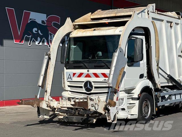 Mercedes-Benz Antos 2533 6x2 FAUN Frontpress 533 Überkopflader Šiukšliavežės