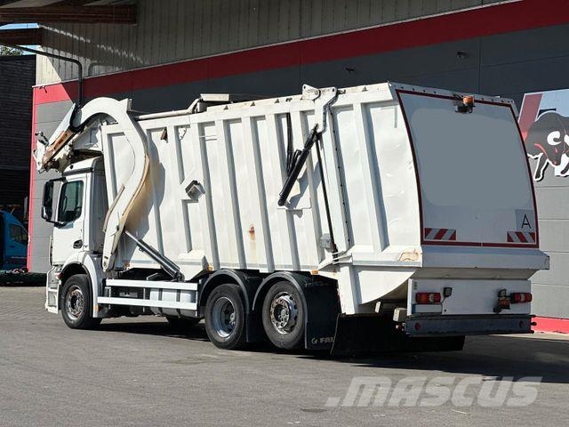 Mercedes-Benz Antos 2533 6x2 FAUN Frontpress 533 Überkopflader Šiukšliavežės