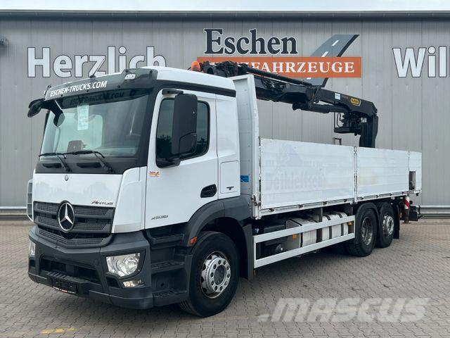 Mercedes-Benz Antos 2536 L*Palfinger PK23001*Lenkachse*TOP Flatbed / Dropside trucks