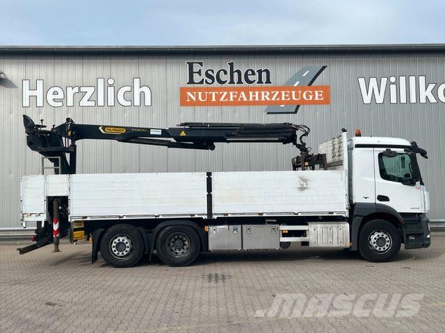 Mercedes-Benz Antos 2536 L*Palfinger PK23001*Lenkachse*TOP Flatbed / Dropside trucks