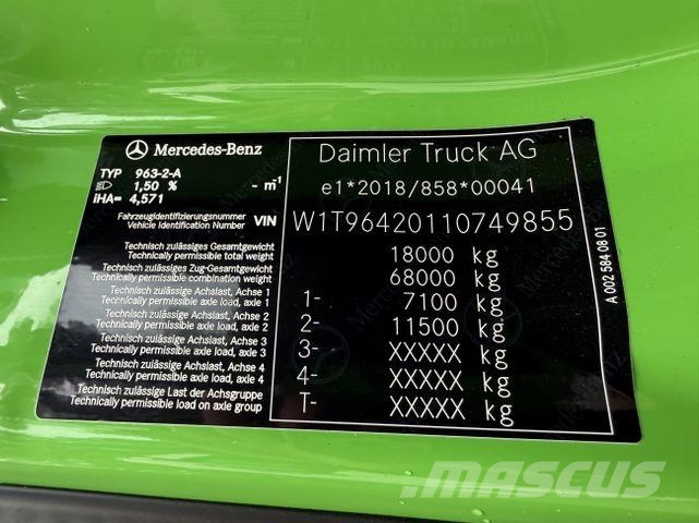 Mercedes-Benz Arocs 1848 K 4X2 Neuwertig Bañeras basculantes usadas