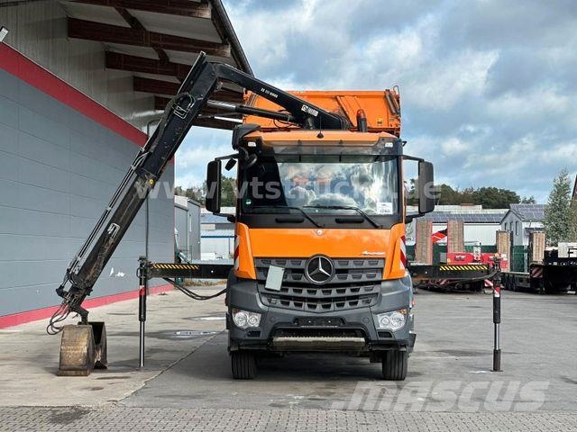 Mercedes-Benz Arocs 1833K 4x2 Meiller-DSK mit Hiab Ladekran Kipper