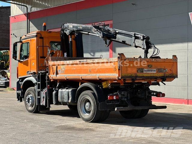 Mercedes-Benz Arocs 1833K 4x2 Meiller-DSK mit Hiab Ladekran Kipper