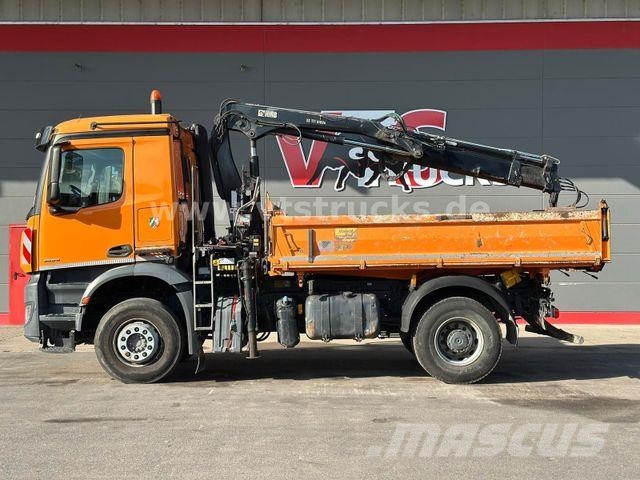 Mercedes-Benz Arocs 1833K 4x2 Meiller-DSK mit Hiab Ladekran Kipper