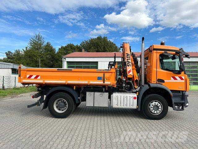 Mercedes-Benz Arocs 1824 / 4x2 BB / Atlas 88.3 + Funk Tippbil