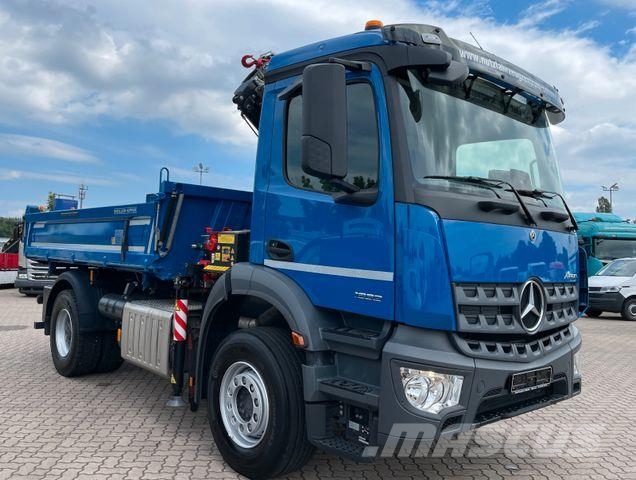 Mercedes-Benz Arocs 1832/ Fassi F 120+Funk/ 2xAHK/ AC/ Org. KM Camiones bañeras basculantes o volquetes