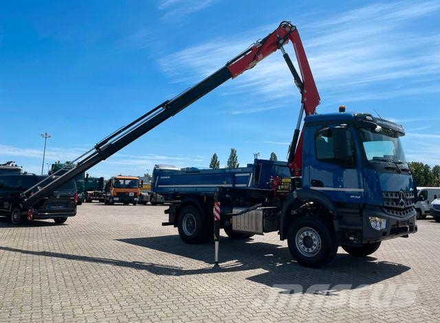 Mercedes-Benz Arocs 1832/ Fassi F 120+Funk/ 2xAHK/ AC/ Org. KM Camiones bañeras basculantes o volquetes