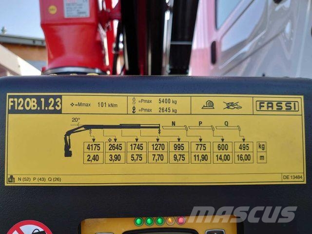 Mercedes-Benz Arocs 1832 KK 4x2 Kipper+Kran Fassi F120+Funk Lastbiler med tip
