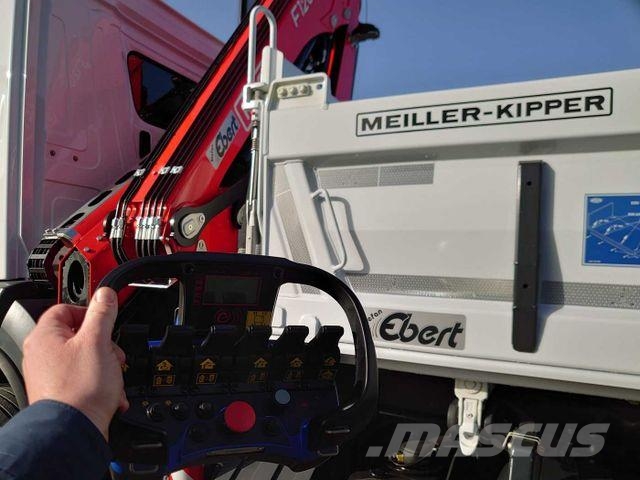 Mercedes-Benz Arocs 1832 KK 4x2 Kipper+Kran Fassi F120+Funk Lastbiler med tip