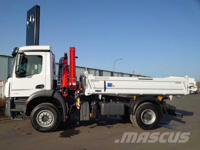 Mercedes-Benz Arocs 1832 KK 4x2 Kipper+Kran Fassi F120+Funk Lastbiler med tip