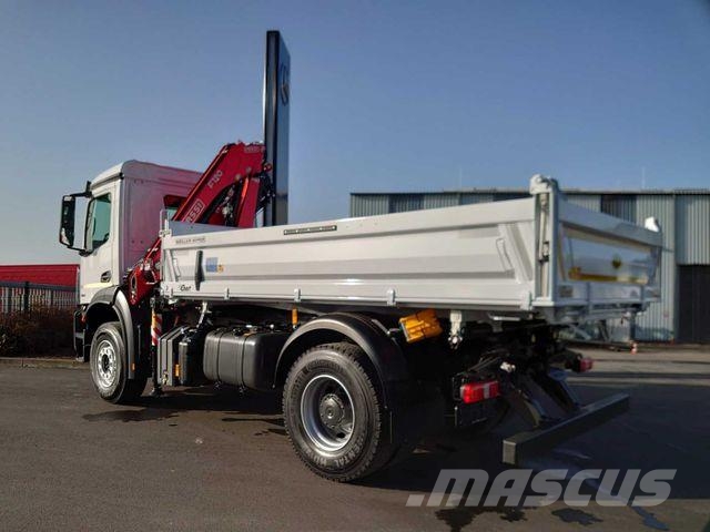 Mercedes-Benz Arocs 1832 KK 4x2 Kipper+Kran Fassi F120+Funk Lastbiler med tip